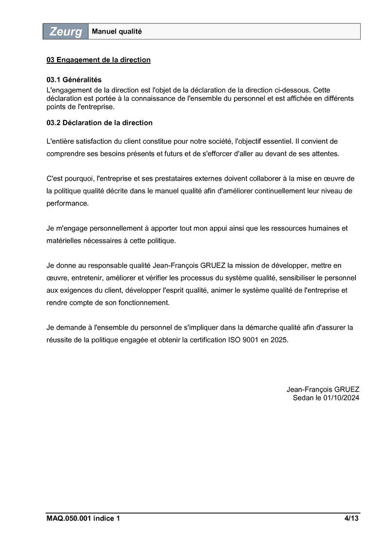 Manuel qualité ISO 9001 version 2024 04