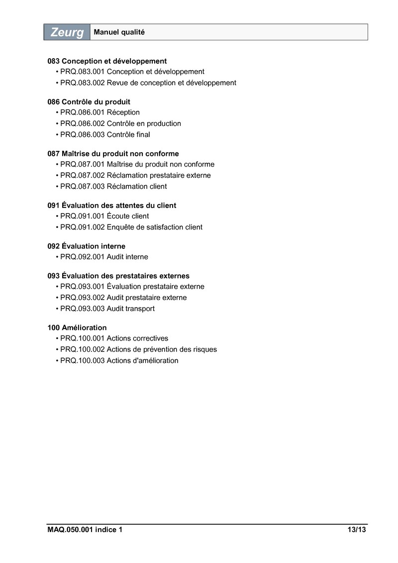 Manuel qualité ISO 9001 version 2024 13