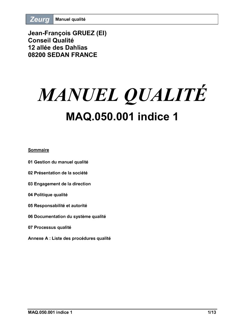 Manuel qualité ISO 9001 version 2015 01